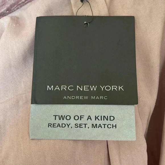 Marc New York Andrew Marc Mauve Velvet Button Down Shirt - Picture 12 of 12